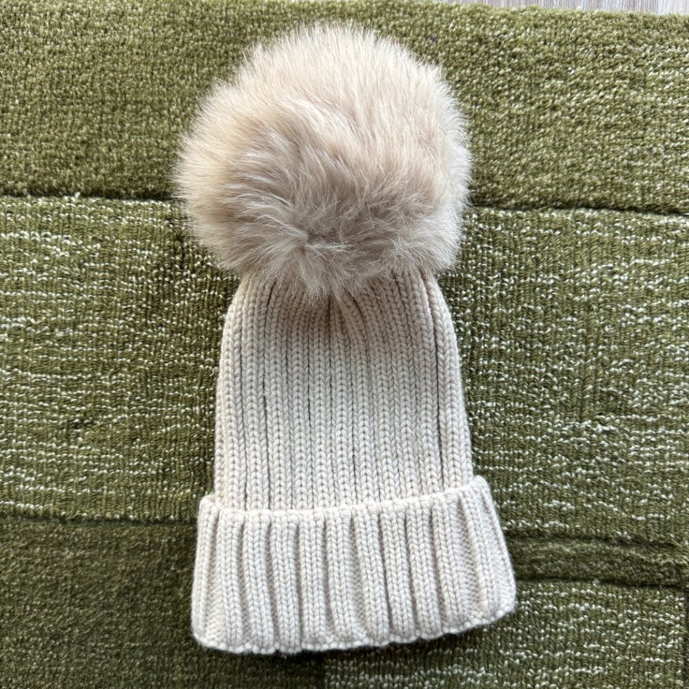 Jocelyn Real Fur Pom-Pom Beanie